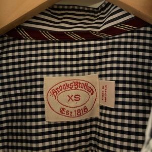 Brooks Brothers Navy/White Gingham shirt